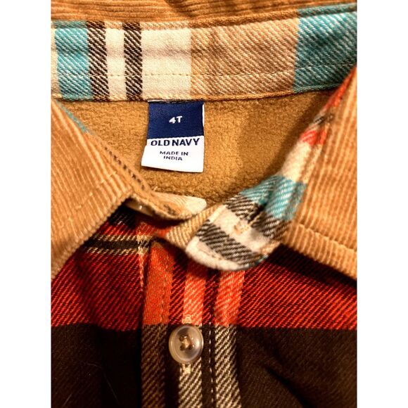 Old Navy Flannel with Fleece Lining NWOT Size 4T - Picture 2 of 6